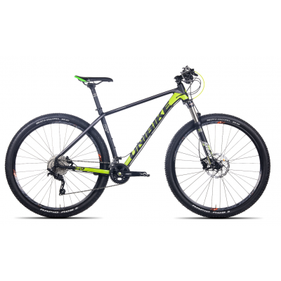 Horský bicykel 29" (M19) Unibike Evo čierno-zelený hliníkový 